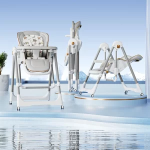 Foldable Baby High Chair 7 Height and 4 Recline Adjustable Kids Dining Chair for Distributor