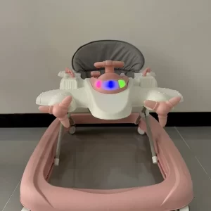 Cartoon Airplane Appearance Baby Walker with Music and Light, Wholesale