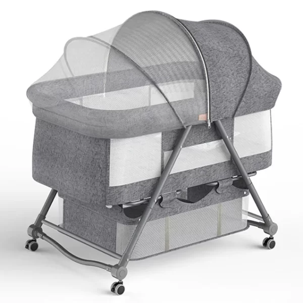 Adjustable Baby Crib, Baby Bed with Breathable Net, Wholesale - 图片 7
