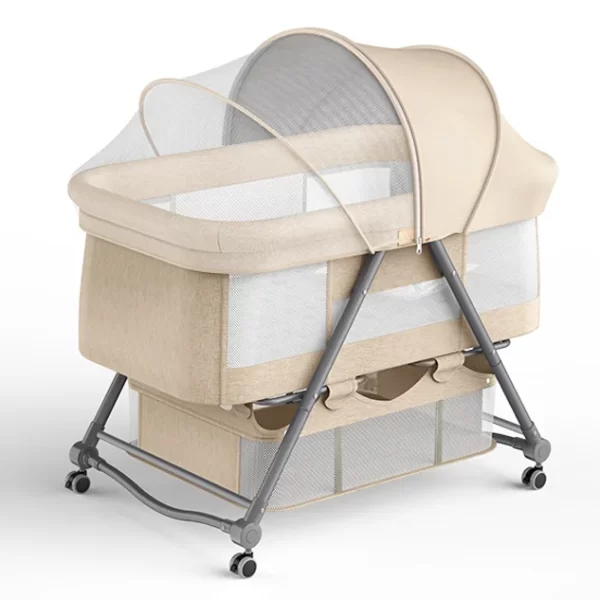 Adjustable Baby Crib, Baby Bed with Breathable Net, Wholesale - 图片 5