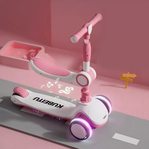 2-in-1 Sit & Stand Scooter with Foldable Design, Adjustable Seat, Wholesale - 图片 4