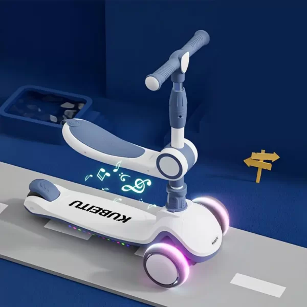 2-in-1 Sit & Stand Scooter with Foldable Design, Adjustable Seat, Wholesale - 图片 5
