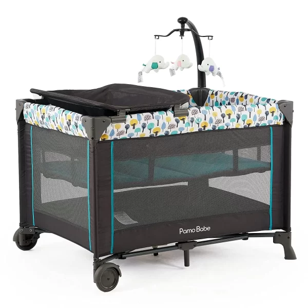 Multi-purpose Baby Infant Crib Foldable Game Bed With Diaper Table, Wholesale - 图片 2