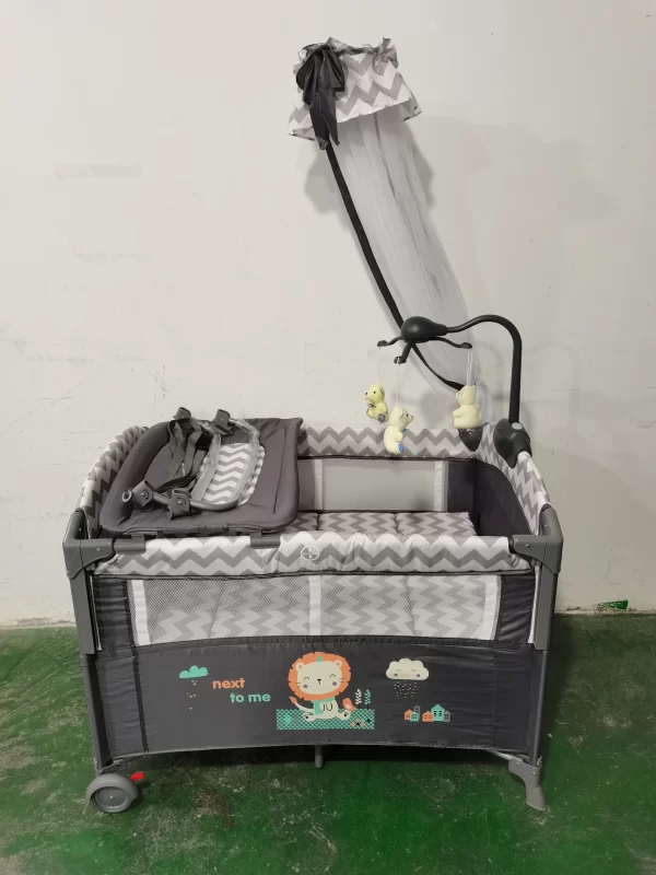 Deluxe Baby Playpen Baby Crib Bassinet, Portable & Multi-Functional, Wholesale - 图片 5