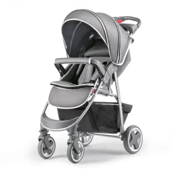 3-in-1 Luxury Baby Stroller – One-Hand Fold, 360° Rotating Wheels, Wholesale - 图片 3