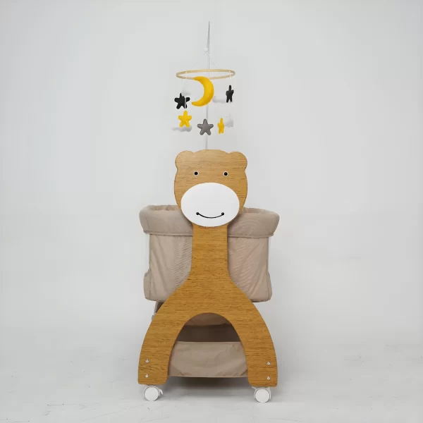 Wholesale Smart Electric Baby Rocking Crib with Wheels, Multi-Functional Baby Bassinets Bed - 图片 5