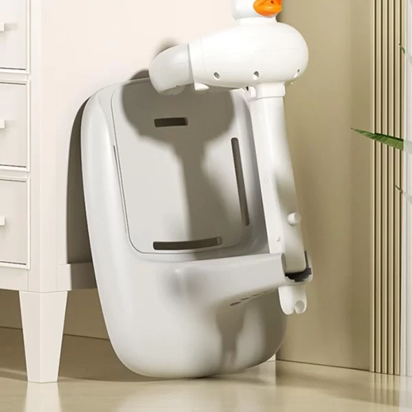 Wholesale Cartoon Duck Baby Hug Bath Tower, Adjustable for Safe Toddler Showers - 图片 8