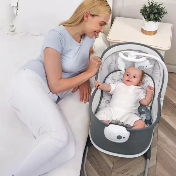 Multifunctional Baby Crib Baby Swing Cradle Bassinet, Wholesale - 图片 2