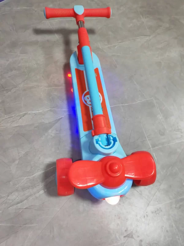 4-Height Adjustable Kids Scooter with LED Light-Up Wheels & Music, Wholesale - 图片 6