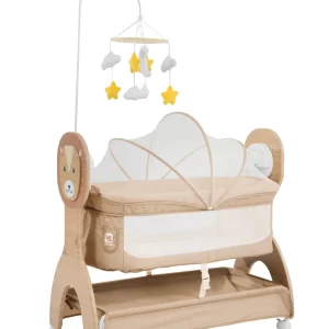 Baby Electric Rocking Bassinets Bed for Newborn with Night Light Storage Basket for Distributor