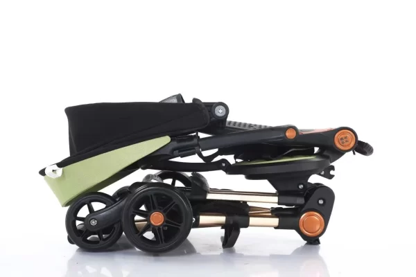 Foldable Baby Stroller Reversible Seat Aluminum Frame Baby Pram with Detachable Tray, Wholesale - 图片 6