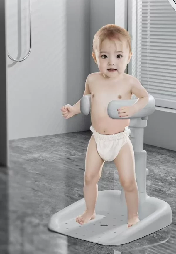 Ergonomic Anti-Slip Baby Standing Shower Support Adjustable Height Triple Safety Design, Wholesale - 图片 3