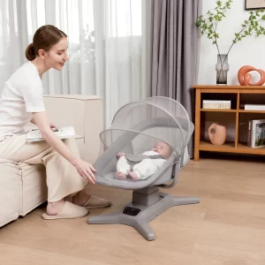 Electric Baby Rocking Chair, Mosquito Net, Music Included, Baby Swing Cradle Wholesale