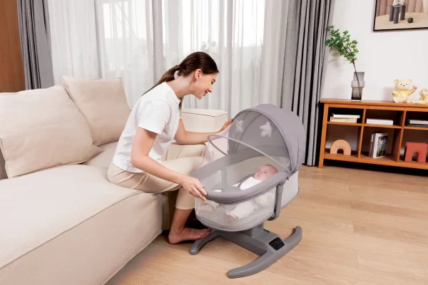 Remote Control Electric Baby Rocking Chair, Baby Swing Cradle for Infants to Toddlers Wholesale - 图片 4