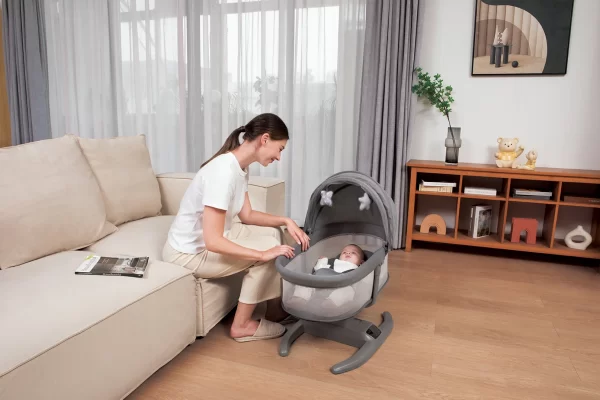 Remote Control Electric Baby Rocking Chair, Baby Swing Cradle for Infants to Toddlers Wholesale - 图片 2